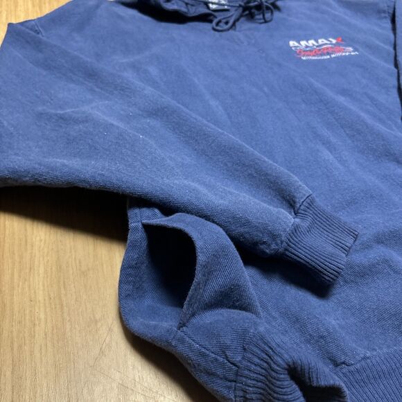 Vintage Amax Indy Car Sweater Men's Small Pullover Pocket Drawstring - Picture 5 of 6